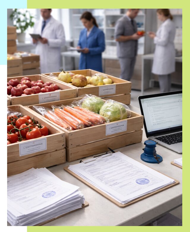 Сертификация овощей и фруктов в Сургуте от 8689 р. | Алешин-Срг