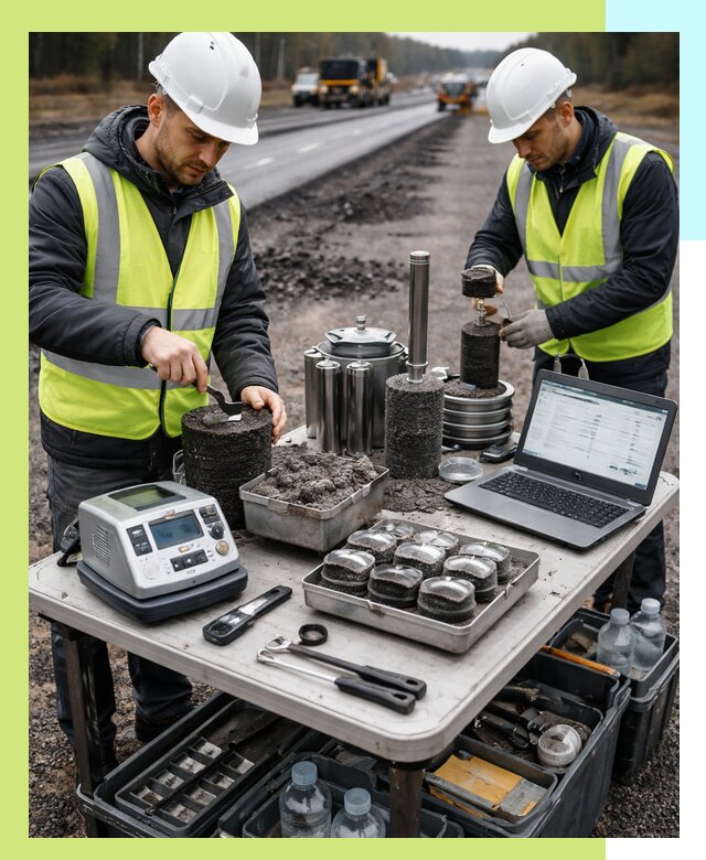 Сертификация асфальта: испытания и подтверждение в Сургуте