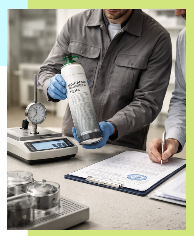 Сертификация монтажной пены в Сургуте от 15333 р. | Алешин-Срг