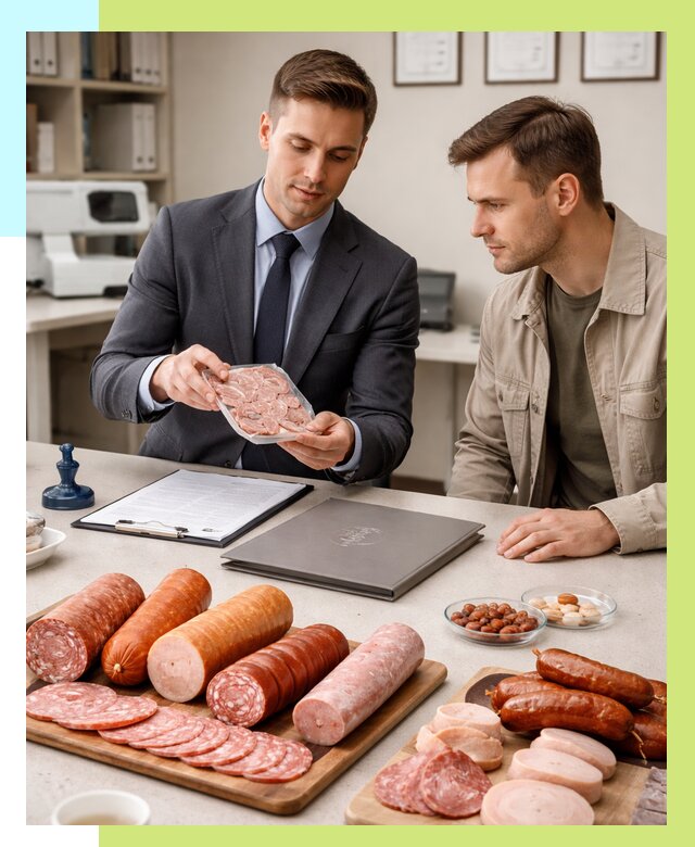 Сертификация колбасных изделий в Сургуте от 7667 р. | Алешин-Срг